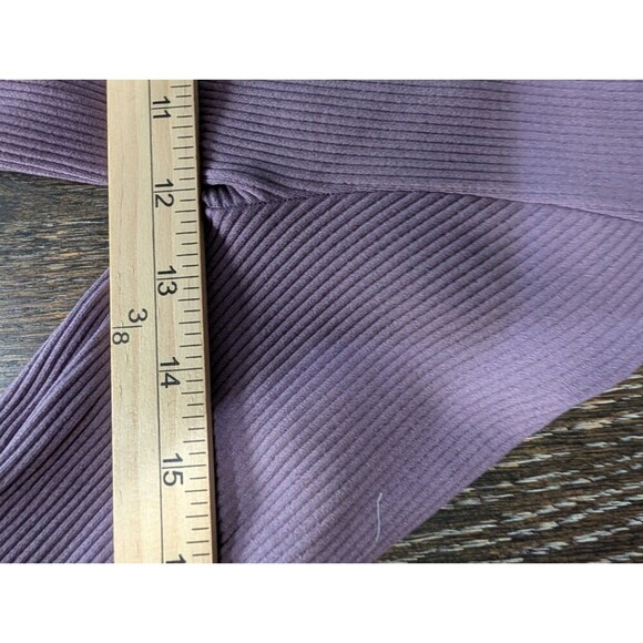 Zara TRF Ribbed Cropped Top Purple Size Medium Large - Picture 6 of 7